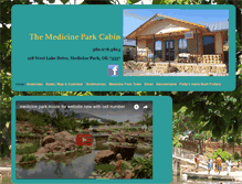 Tablet Screenshot of medicineparkcabin.com